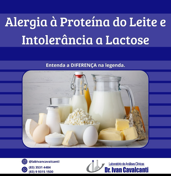 Você sabe qual é a diferença entre alergia à proteína do leite e intolerância ou a lactose?